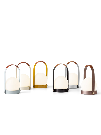 Carrie Portable Lamp Leather Handle by Audo Copenhagen