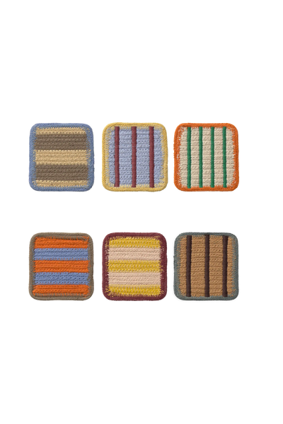 Colour On Coasters - Set of 6 by Lorena Canals
