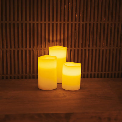 Dolo Flameless Candle - Set of 3 by Newgarden