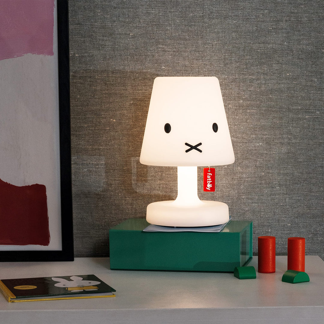 Kids' Edison the Petit x Miffy by Fatboy plush toy, featuring a soft, colorful design inspired by the collaboration.