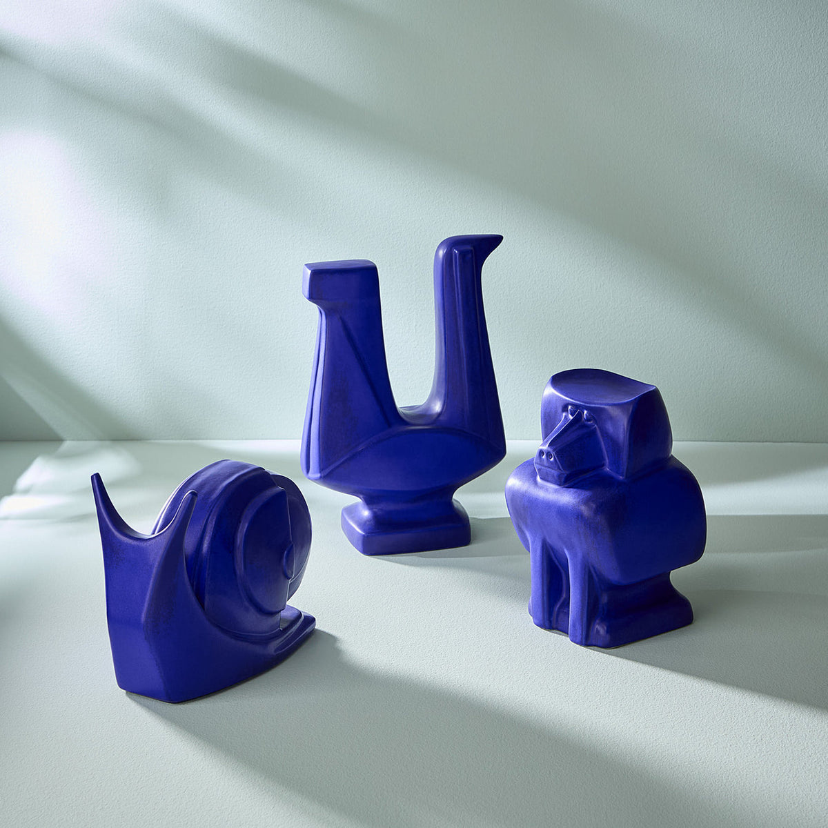 Cobalt Baboon Objet by Jonathan Adler