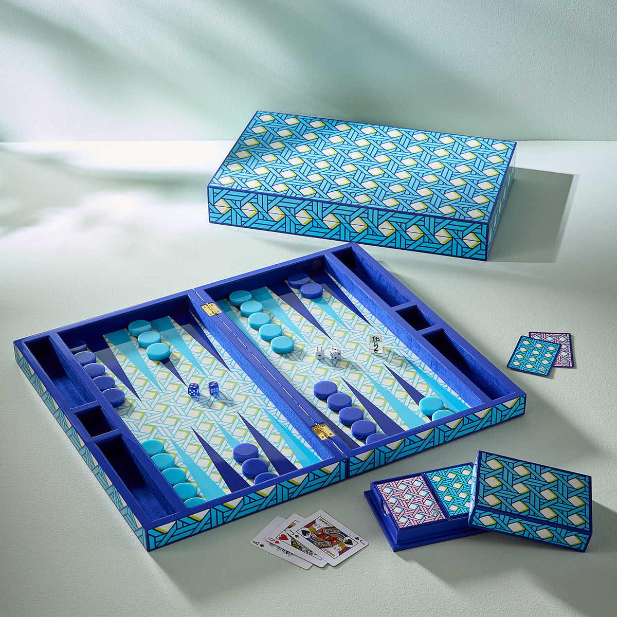 Basketweave Backgammon Set by Jonathan Adler