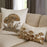 Botanist Mushrooms Field Beaded Pillow by Jonathan Adler