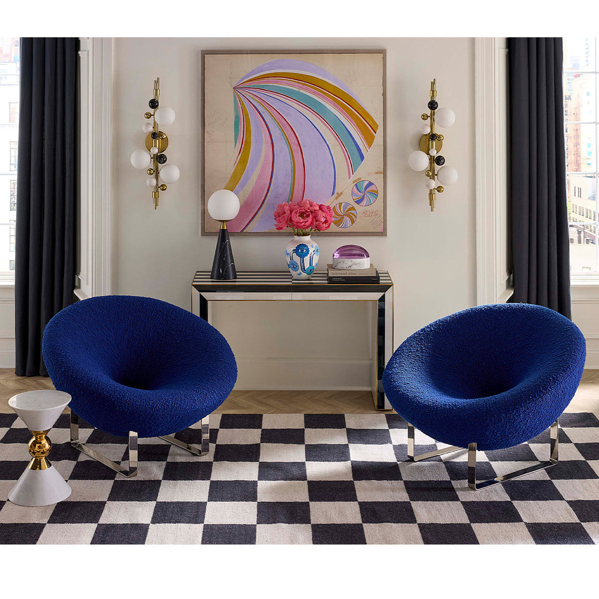 Op Art Waterfall Console by Jonathan Adler