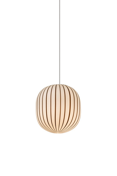 Established and Sons Filigrana Light in black with cane design, modern lighting fixture on a white background.
