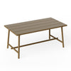 Fred's Outdoor Medium Table by Fatboy, mocha-colored table with a smooth surface and sturdy legs, designed for outdoor use.