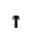 Black Bellhop portable table lamp by Flos with a glossy finish, featuring a sleek, modern design suitable for versatile lighting.