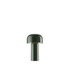 Green Bellhop portable table lamp by Flos with glossy finish, featuring a modern, compact design perfect for lighting spaces.