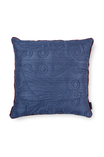 Coral and sales blue throw pillows