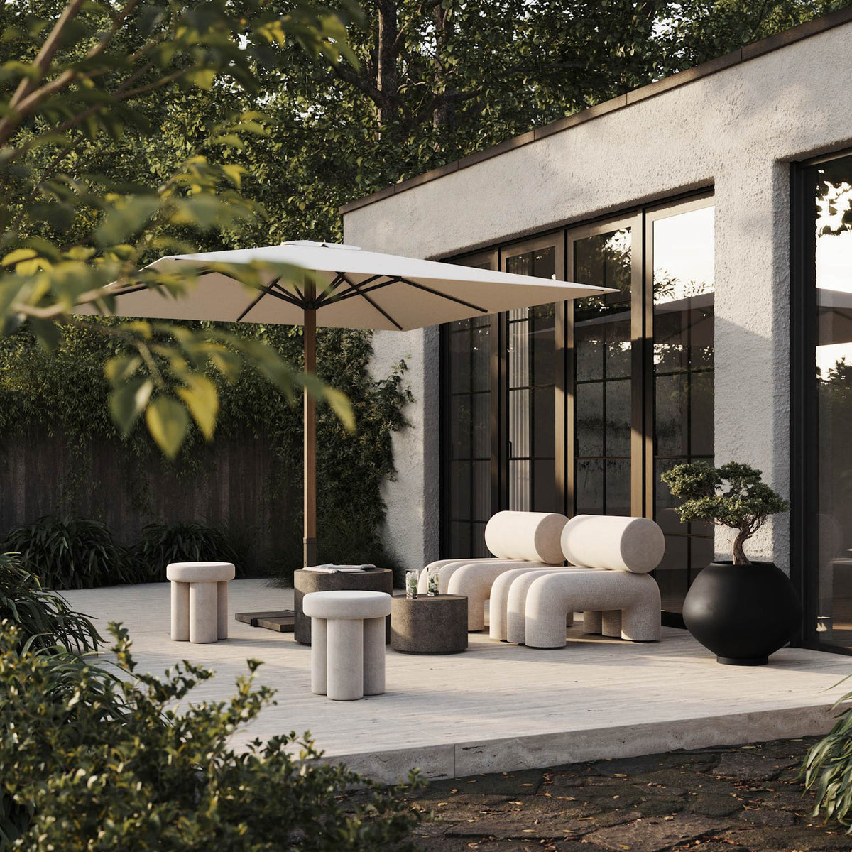 Big Foot Stool - Outdoor, Warm Ash by 101 Copenhagen