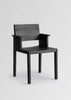 Vaarnii 016 Maasto dining armchair with wooden frame and upholstered seat, showcasing modern Scandinavian seating design.