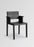 Vaarnii 016 Maasto dining armchair with wooden frame and upholstered seat, showcasing modern Scandinavian seating design.