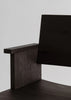 Vaarnii Maasto dining armchair with wooden frame and cushioned seat, showcasing modern seating design and natural materials.