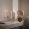 Bloom Taper CandleHolder Steel by Georg Jensen