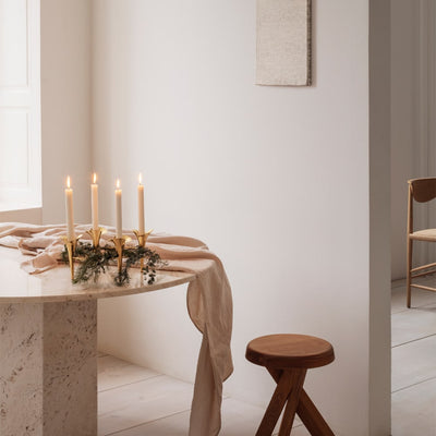 Bloom Taper CandleHolder Gold by Georg Jensen