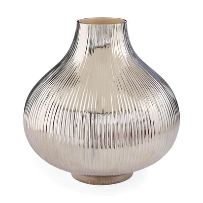 Giant Amaryllis Vase - Platinum by Jonathan Adler