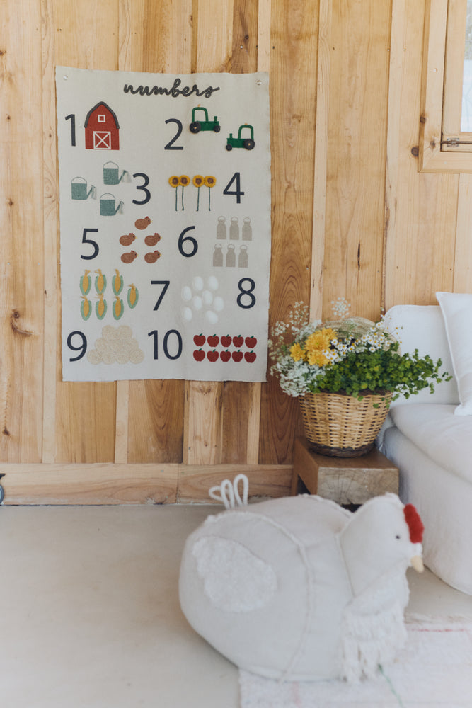 Farm Numbers Wall Hanger by Lorena Canals