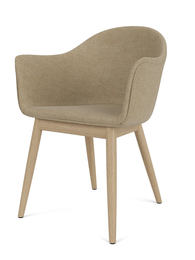 Fauteuil Harbour Arm Chair - Base en bois par Menu
