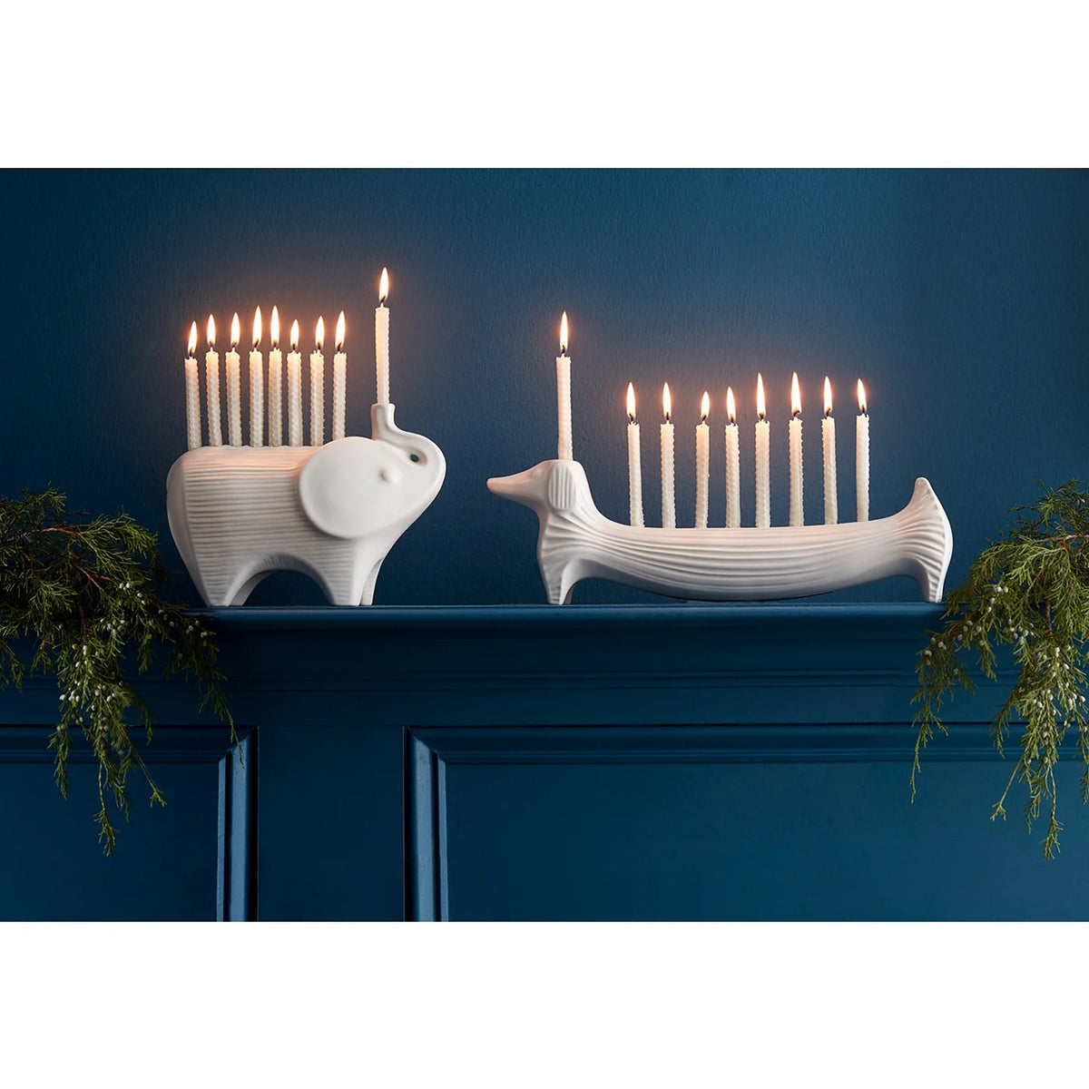 Dachshund Menorah by Jonathan Adler