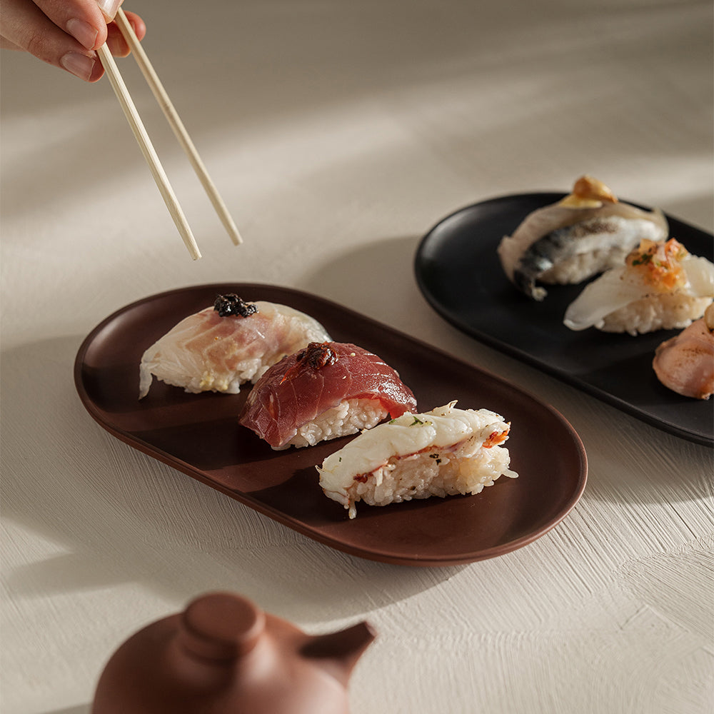 Sand Secrets Oval Plate by Design House Stockholm