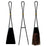 Mid Century Modern Vintage Jens Quistgaard Rare Fireplace Tool Set for Dansk in Iron and Brass Denmark 1960's