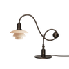 Modern shop PH 1/1 piano table lamp with sleek design and adjustable arm on a wooden surface, ideal for reading or decor.
