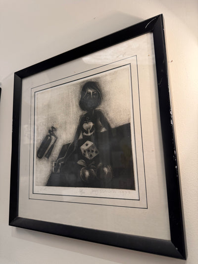 Jerzy Pietrewicz Framed Lithograph Signed "Stol" 1977