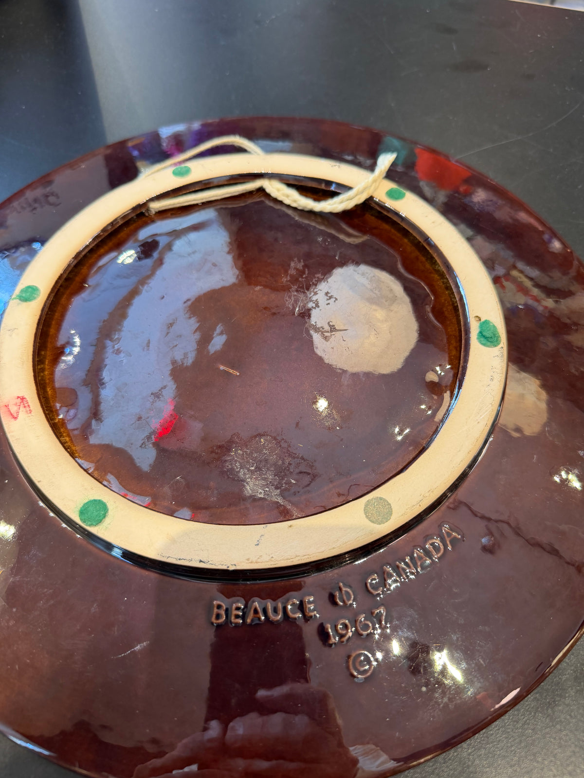 Vintage Expo 67 Beauceware Hanging Plate 1967 Quebec
