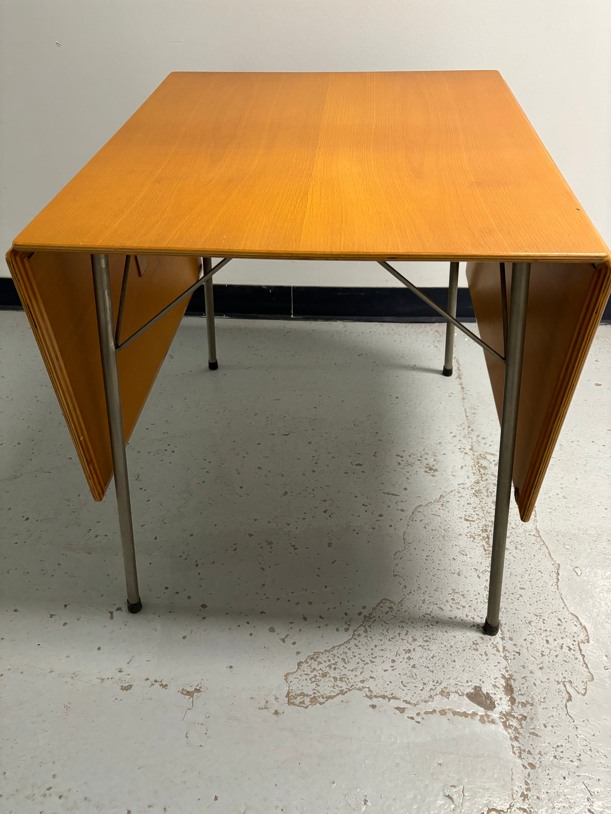 Vintage Arne Jacobsen for Fritz Hansen Model 3601 Fold Out Table w/ leaves