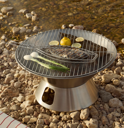 Barbecue de poisson d'extérieur par Hay