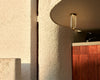 Brass In Vitro ceiling light by Flos, outdoor lighting fixture with a sleek, modern design featuring star-shaped accents.