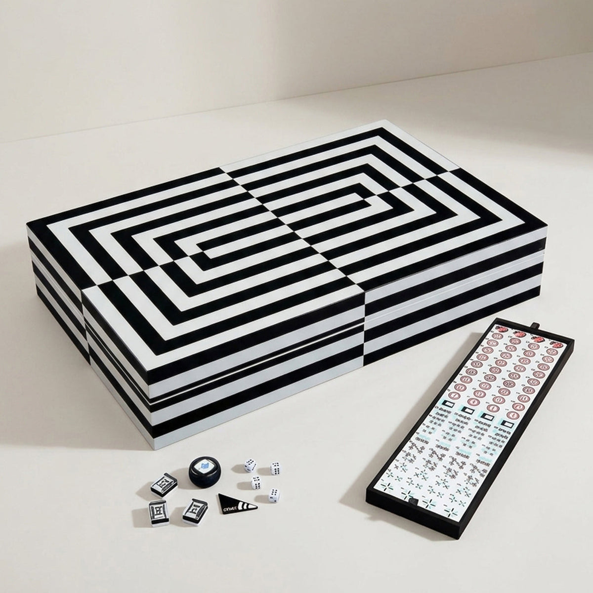 Op Art Mahjong Set by Jonathan Adler
