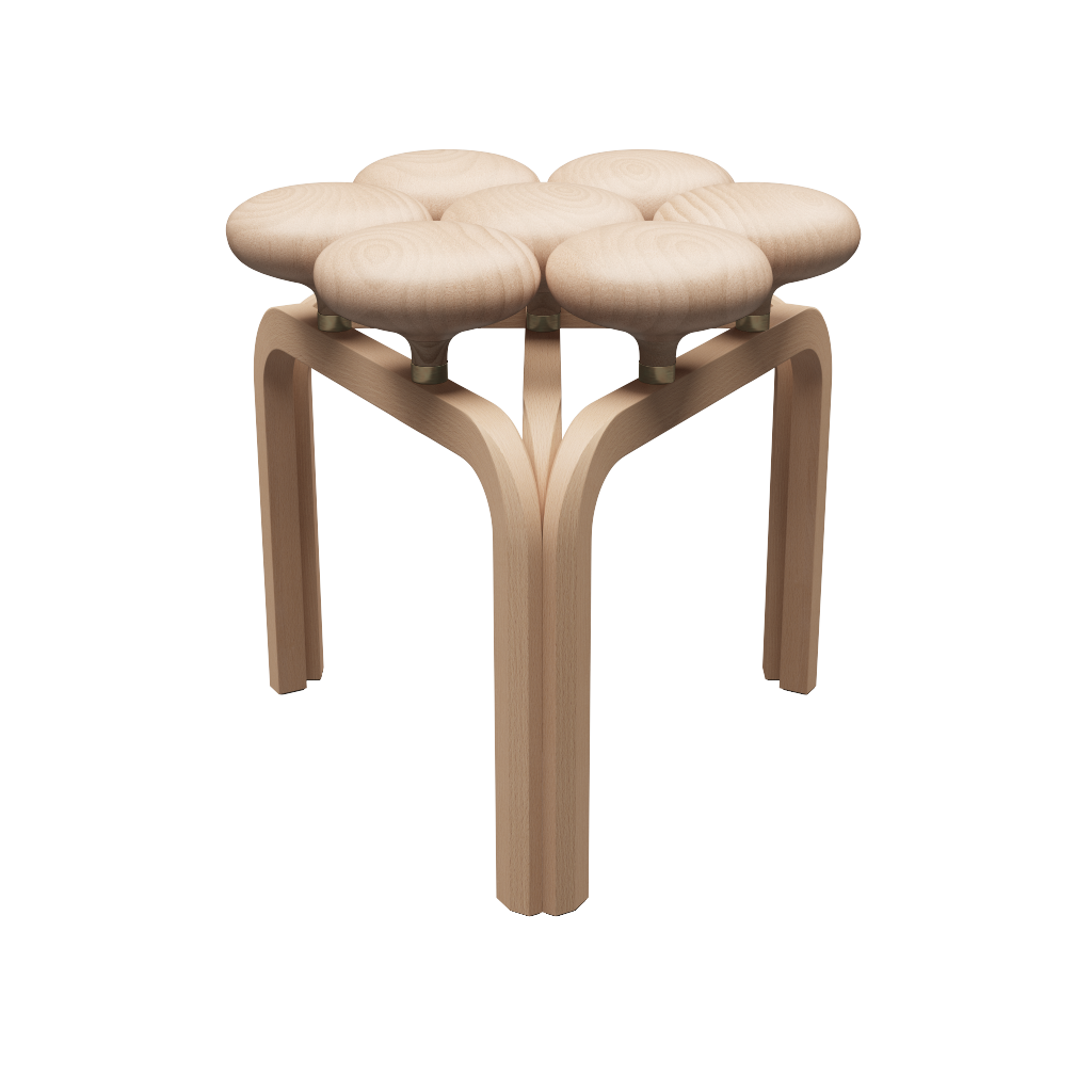 Utzon Stool by Fritz Hansen