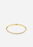 Gold plated Simplicity Pavé Bangle by Skultuna, showcasing a sleek, minimalist jewelry accessory with sparkling pavé details.