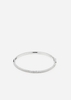 Silver plated Simplicity Pavé Bangle by Skultuna, showcasing a sleek, minimalist jewelry accessory with sparkling pavé details.
