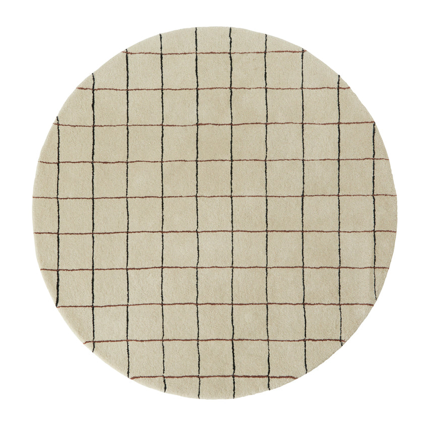 Grid Circle Rug by OYOY