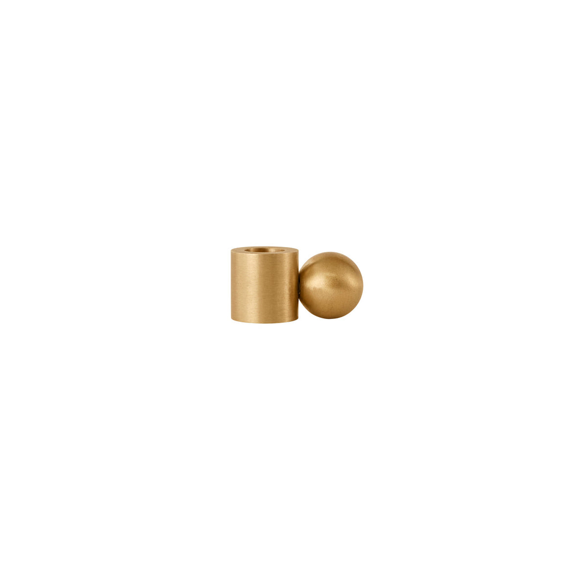 Palloa Solid Brass Candleholder - Low by OYOY