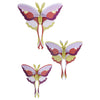 Lilac Comet Butterflies - Set of 3 by Studio Roof