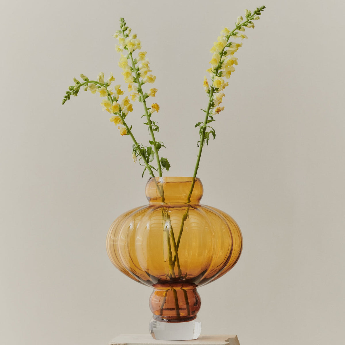 Balloon Vase 02 Amber by Louise-Roe