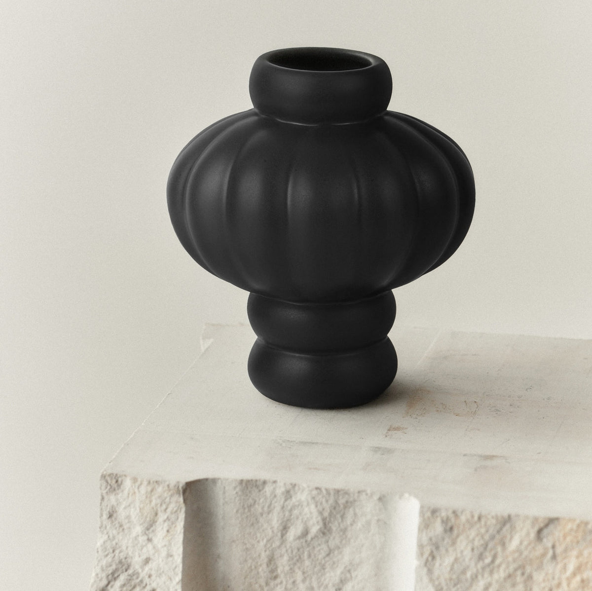 Balloon Vase 02 Ink Black by Louise-Roe