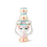 Lady with Hat candle holder by Bjørn Wiinblad, ceramic accessory featuring a detailed figure of a woman wearing a hat.