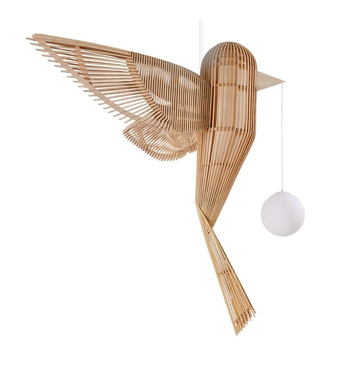 Bird Vertical Suspension, Life Size by LZF