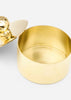 Lisa Larson x Skultuna box featuring a classical design, made of metal, with intricate detailing and a smooth finish.