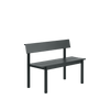 Linear Steel Bench with Backrest by Muuto