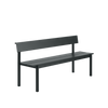 Linear Steel Bench with Backrest by Muuto