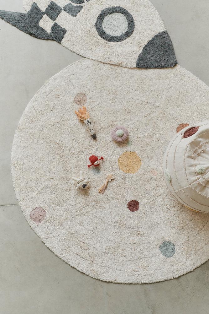 Solar System Washable Play Rug by Lorena Canals