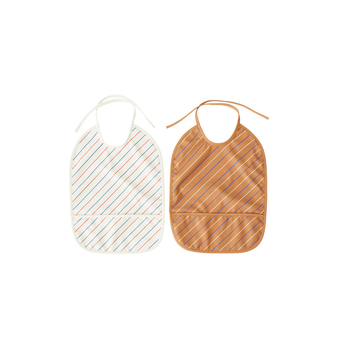 Striped Bib - Pack of 2 by OYOY MINI