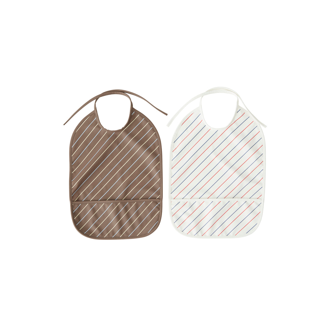 Striped Bib - Pack of 2 by OYOY MINI
