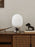 Audo Copenhagen JWDA table lamp with Calacatta Viola marble base and minimalist design, perfect for modern lighting accents.