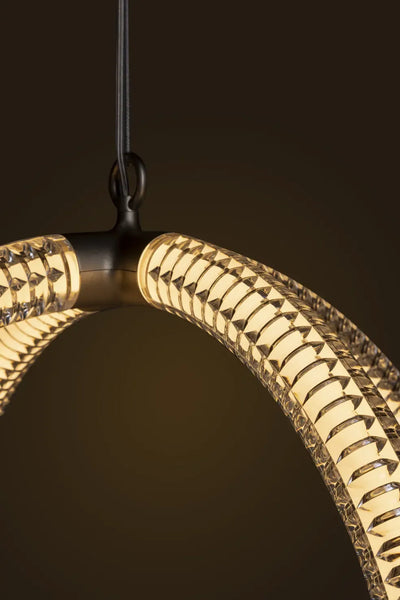 Moooi Luminora Medium lighting fixture with a 450mm diameter, featuring a sleek, modern design and smooth white finish.